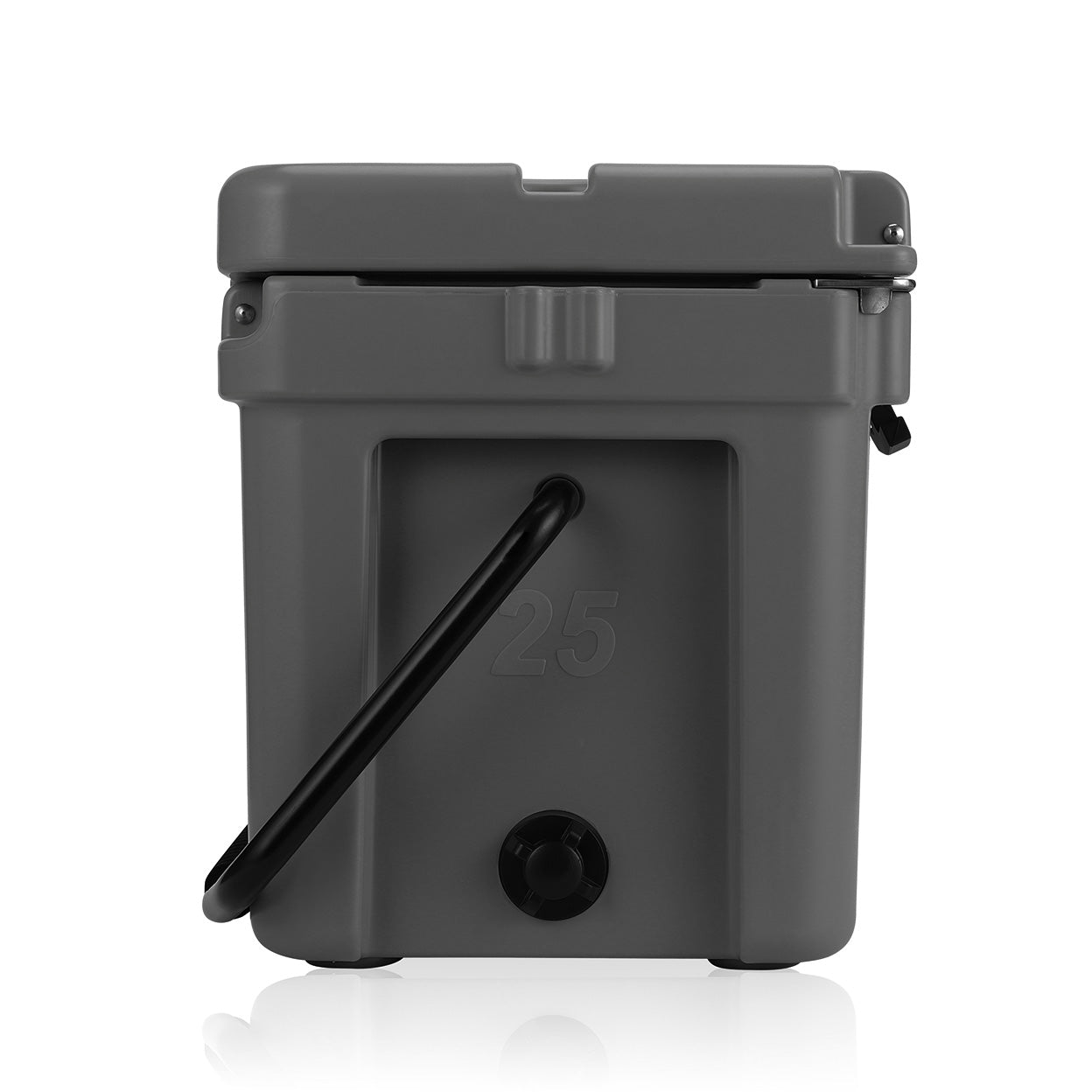 side image of Slate Gray cooler.