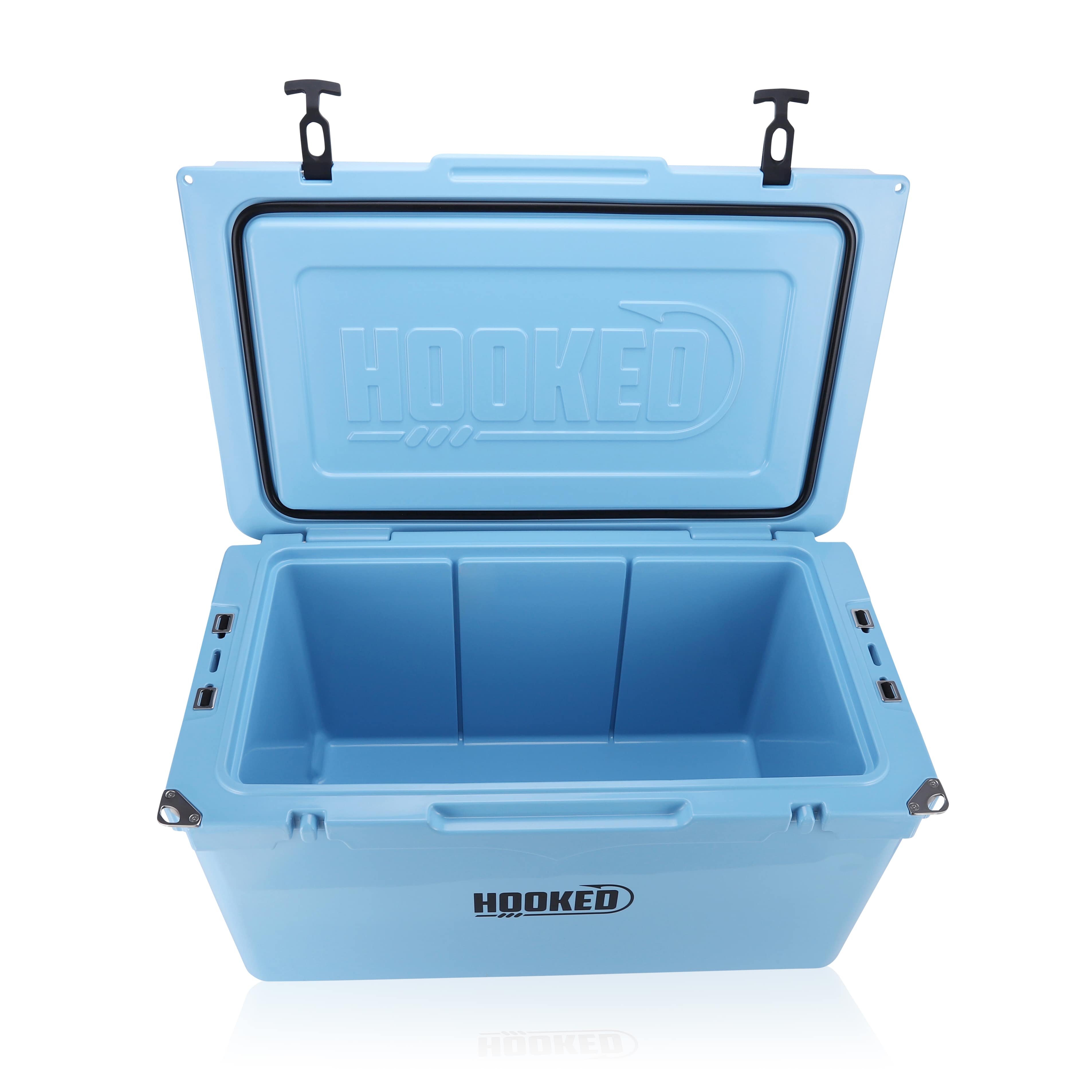 open Front image of Carolina Blue cooler.