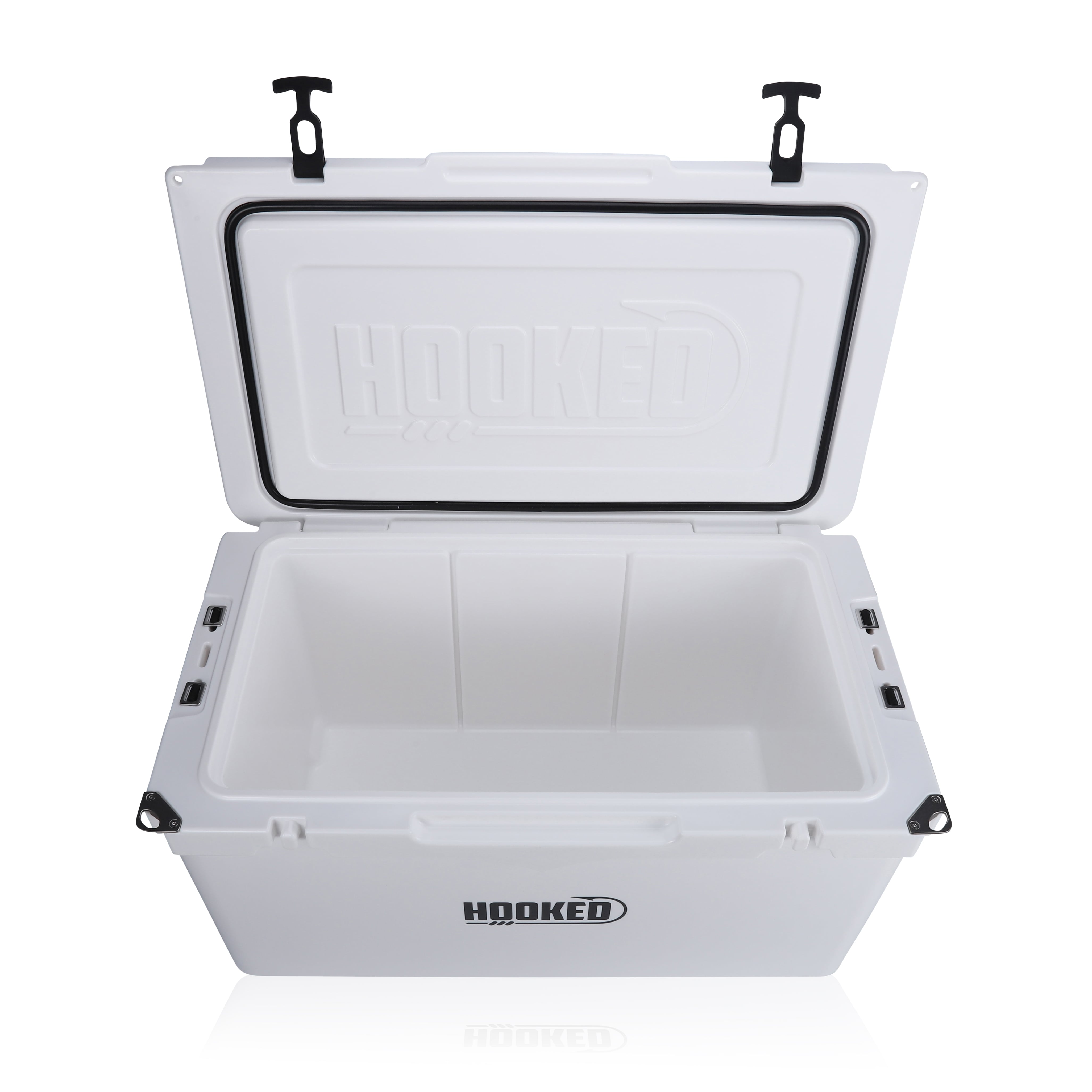 open Front image of White cooler.
