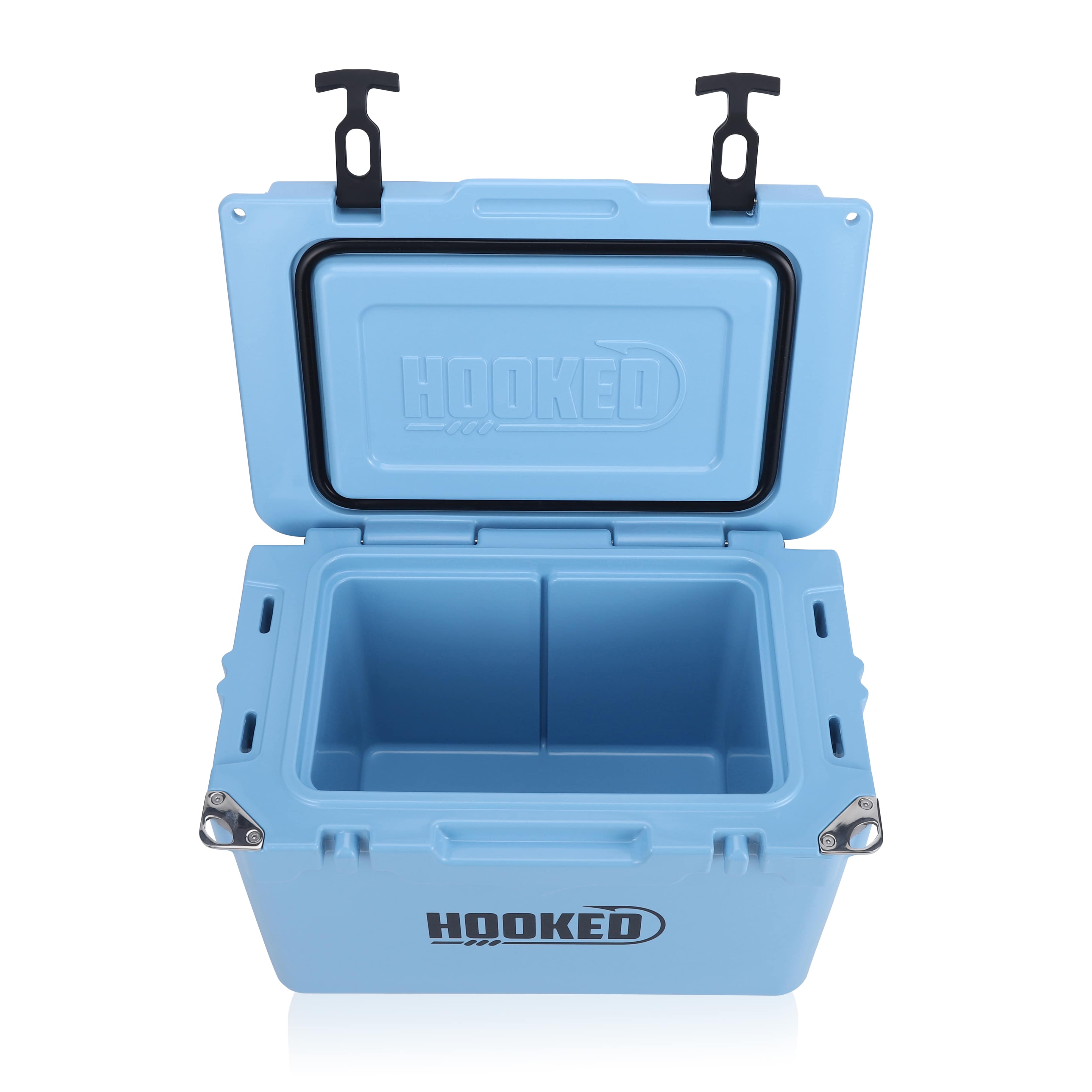 open Front image of Carolina Blue cooler.