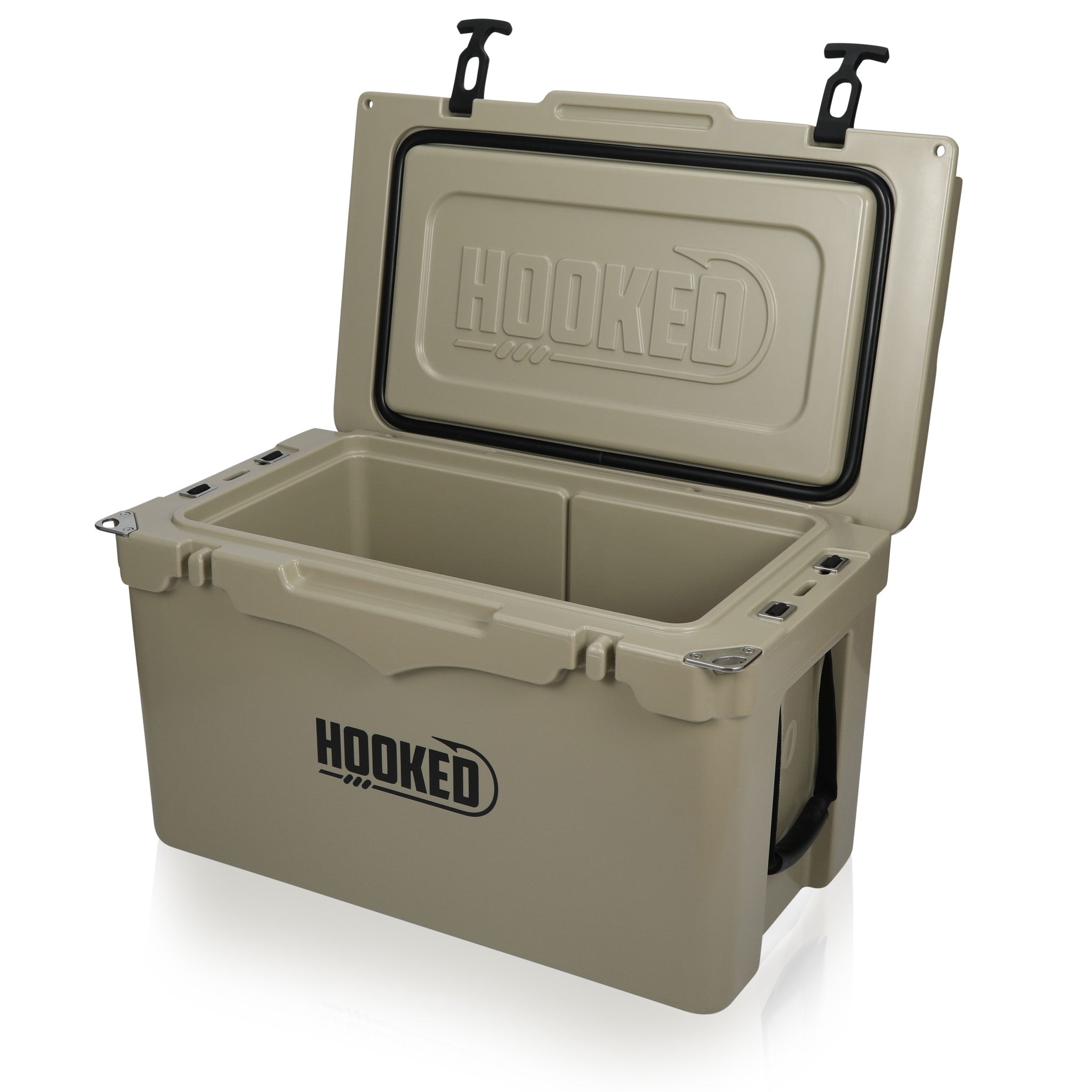 Front / Side image of open Tan cooler