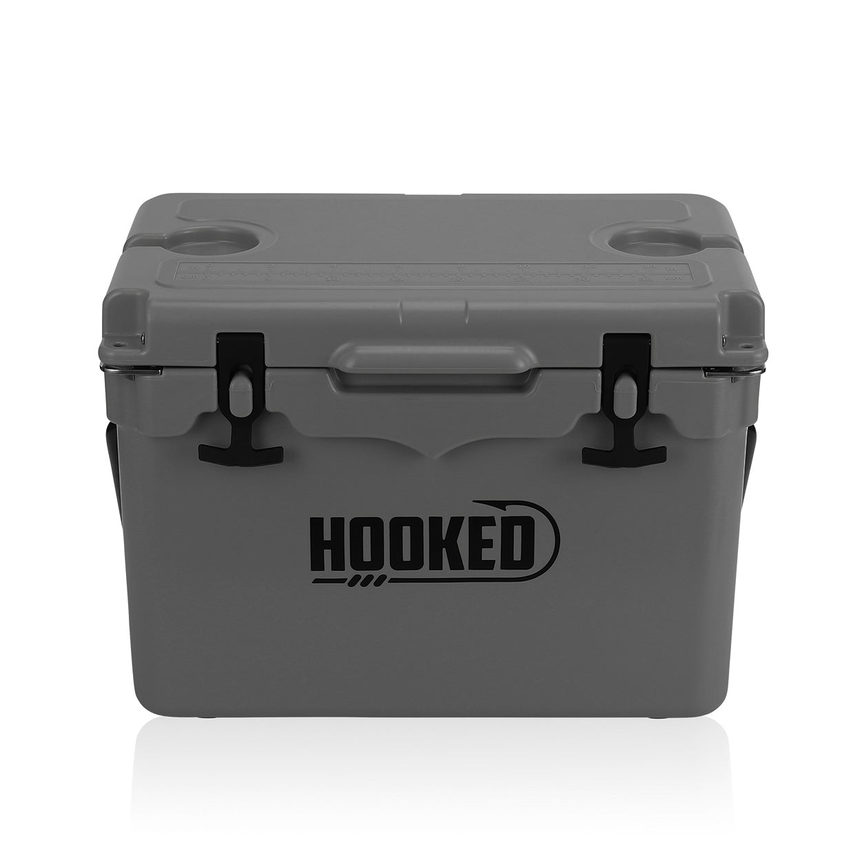 top front image of Slate Gray cooler.
