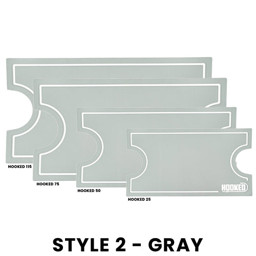 Gray lid pads. Four different sizes.