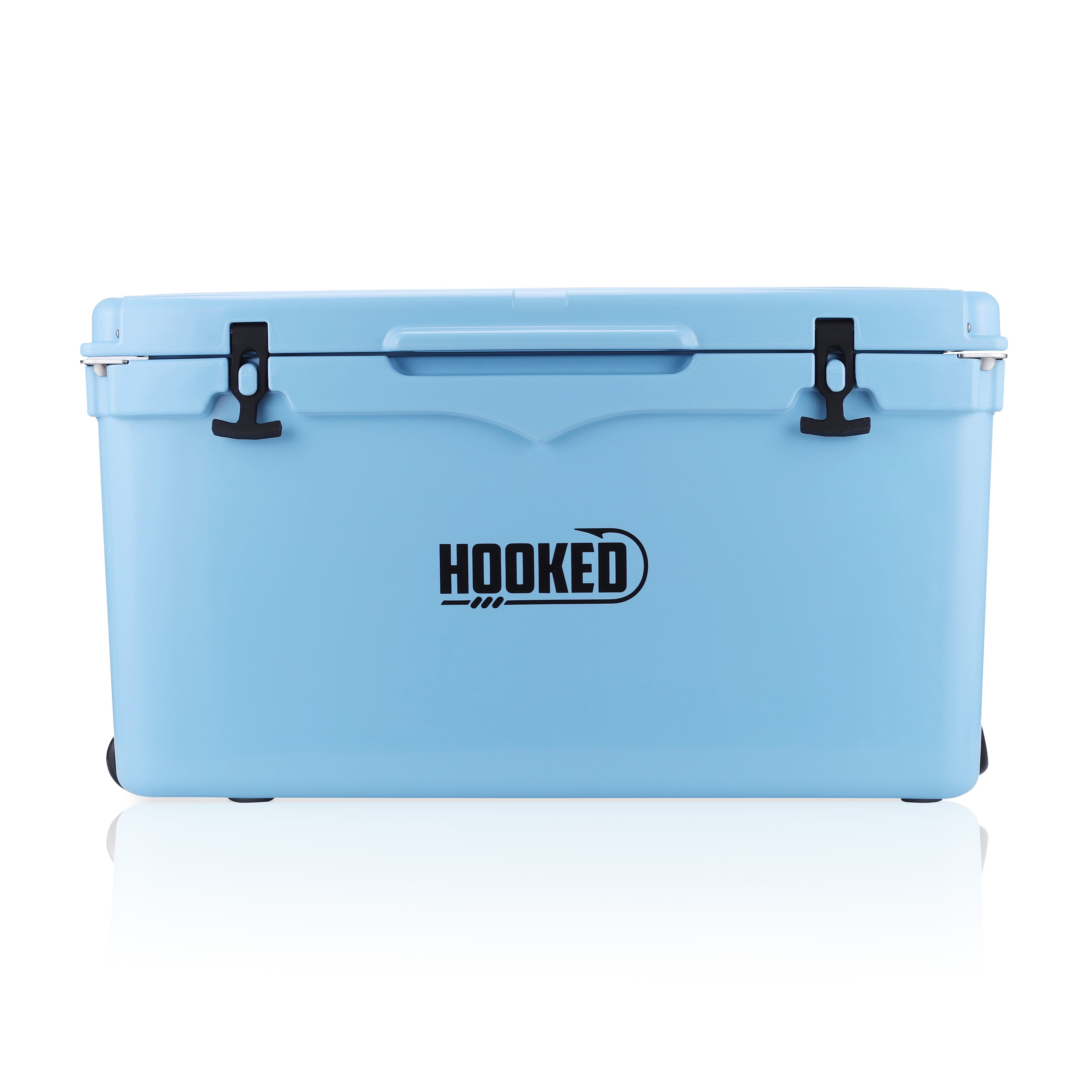 Front image of Carolina Blue cooler.
