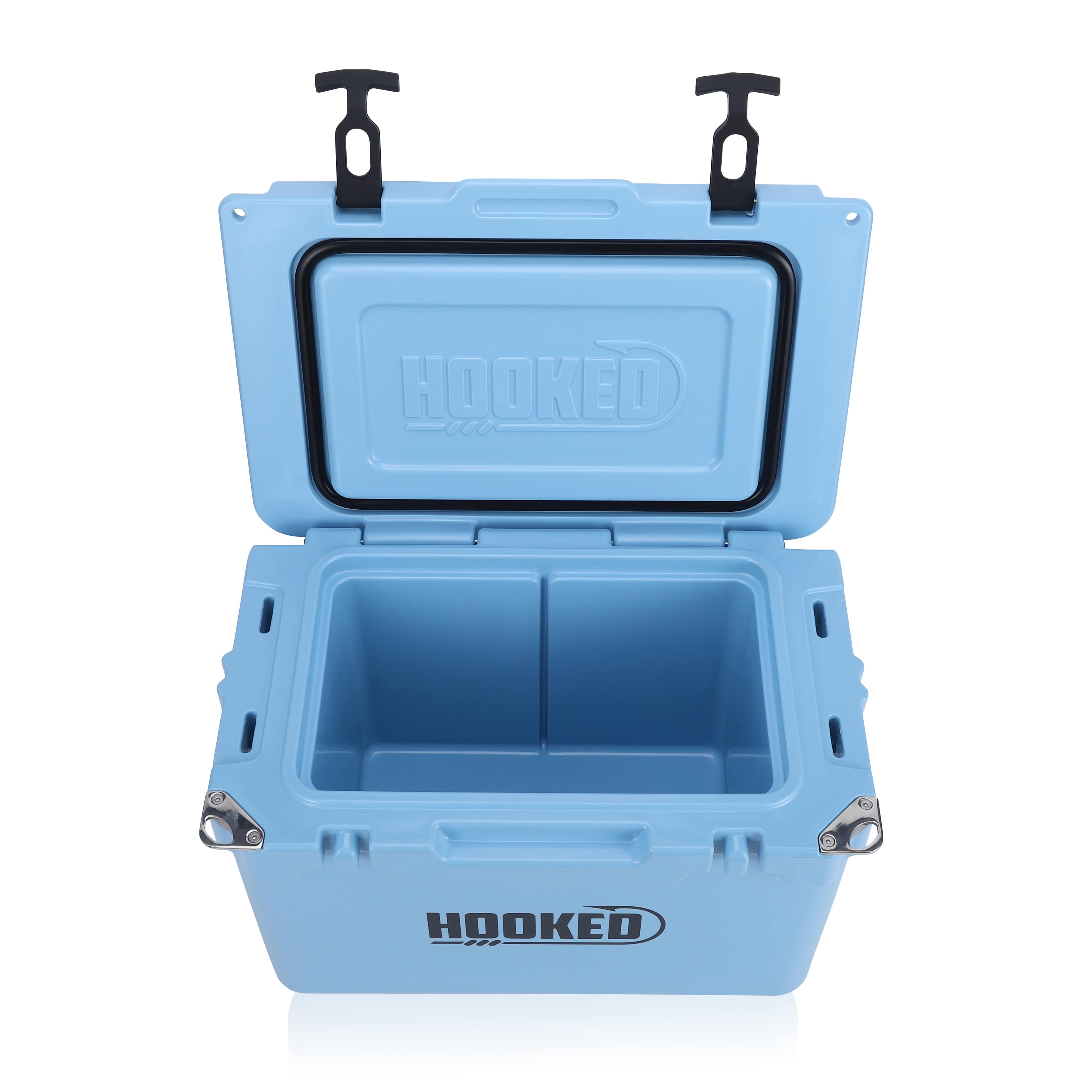 open Front image of Carolina Blue cooler.
