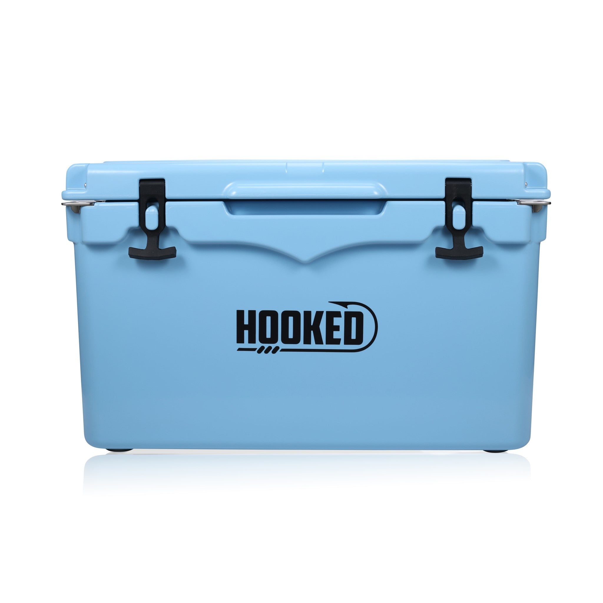 Front image of Carolina Blue cooler.
