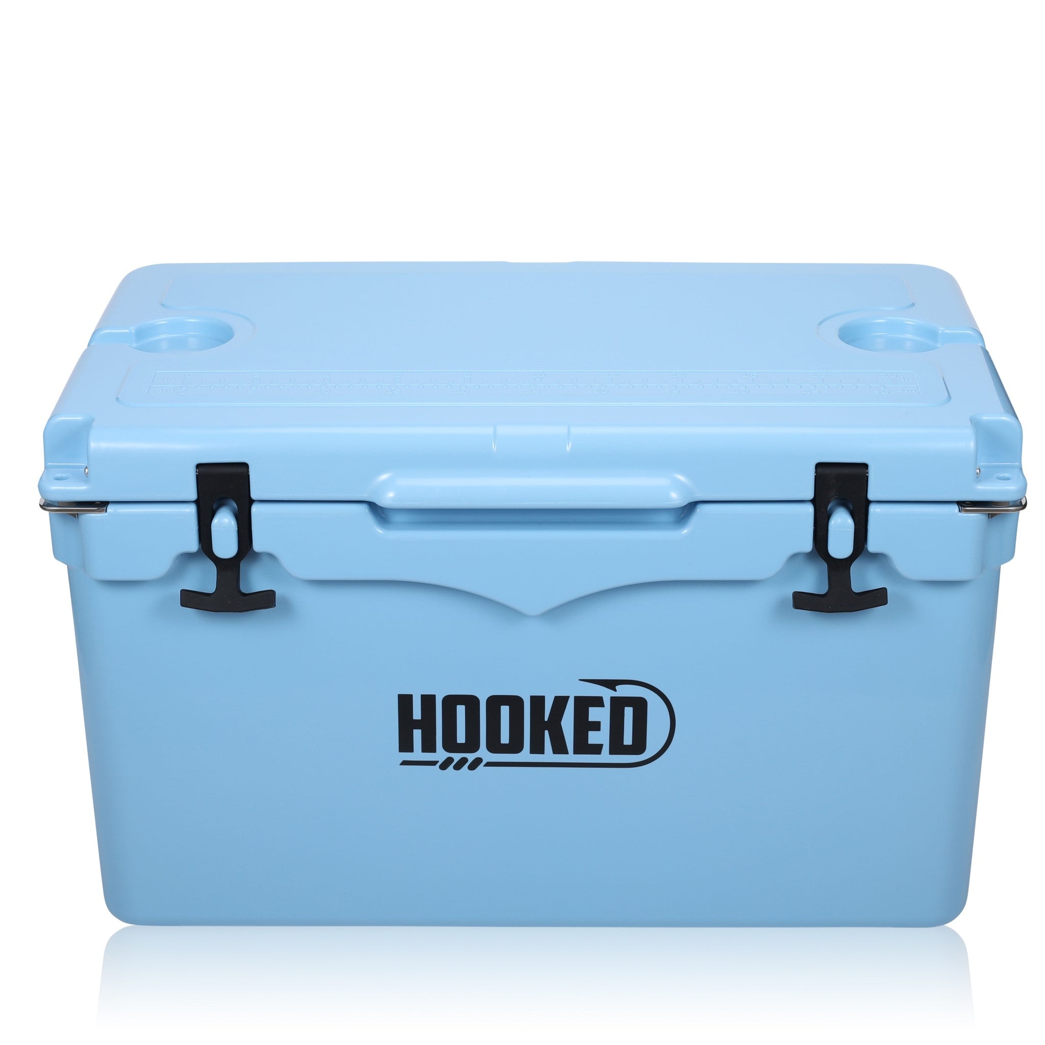 top front image of Carolina Blue cooler.
