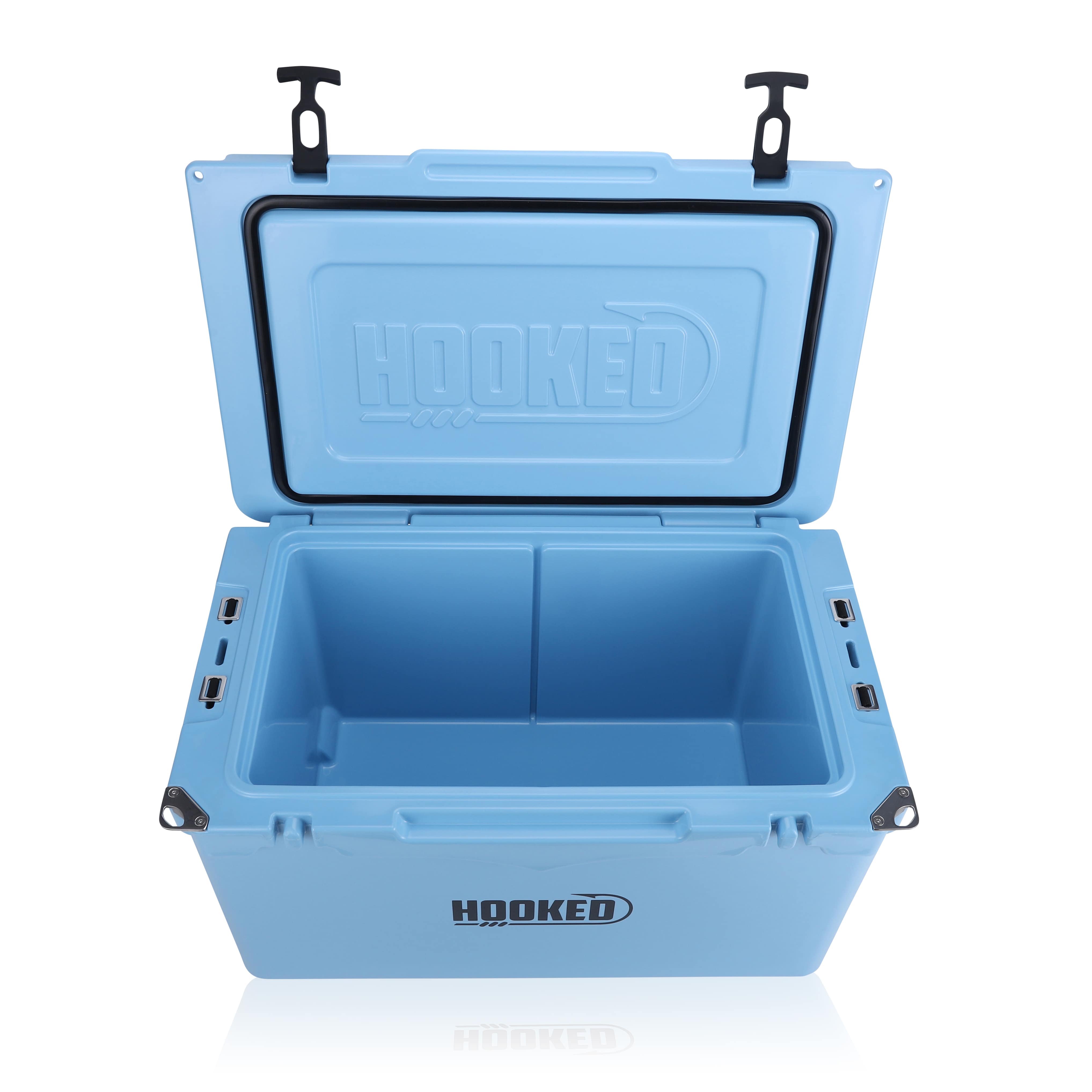 open Front image of Carolina Blue cooler.