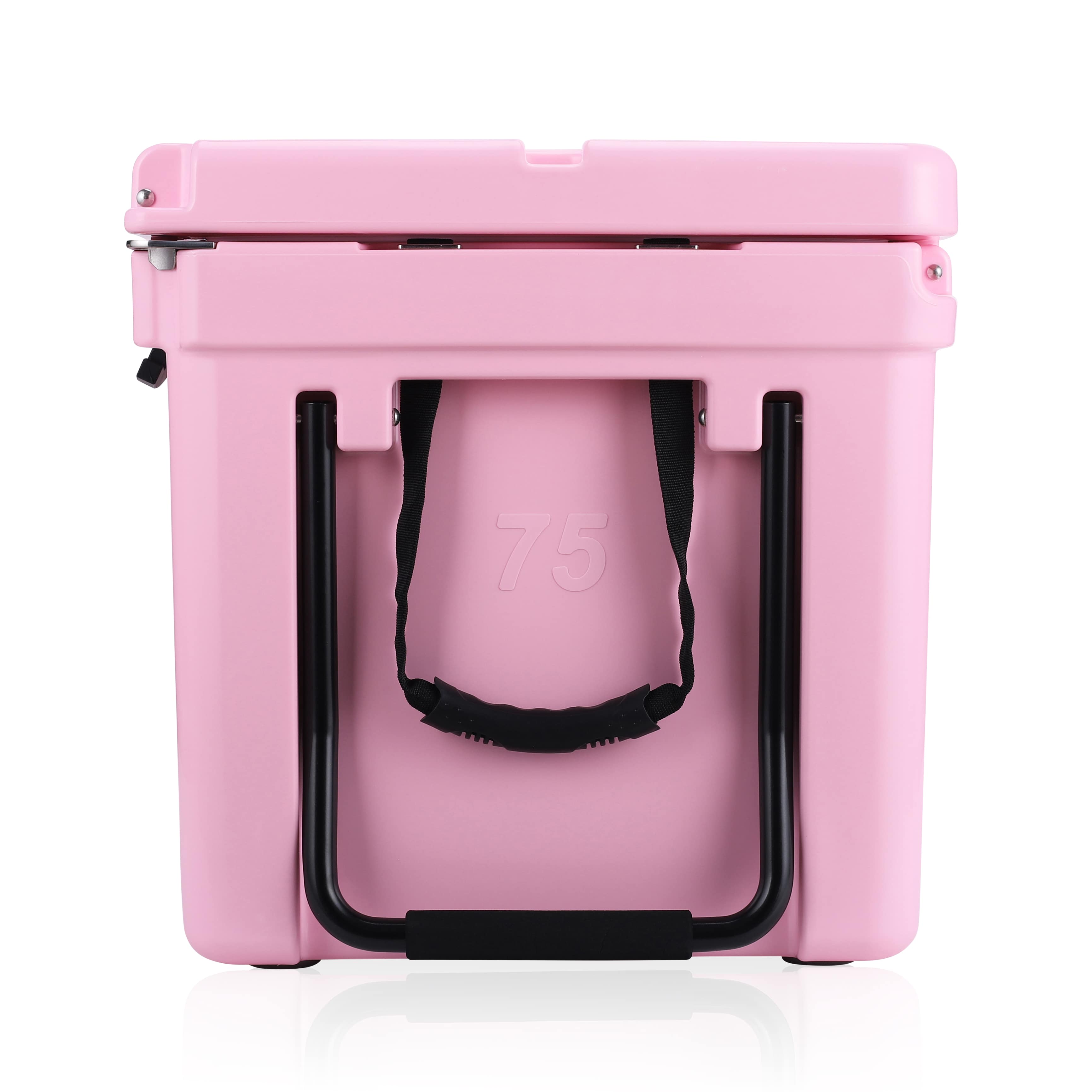 side image of Pink cooler.
